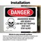 Signmission Abandoned Mine Deadly Do Not Get Trapped Danger Sign, Vinyl Decal, 10in W x 7in L, 2PK OS-2PACK-DS-D-710-L-1887 - alternate 6